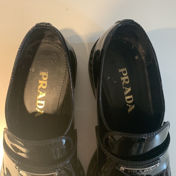 PRADA LOGO LOAFERS - Picture 3 of 7